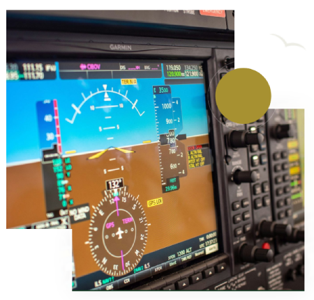 Aircraft cockpit display screen