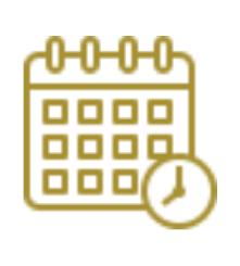 Calendar with clock icon